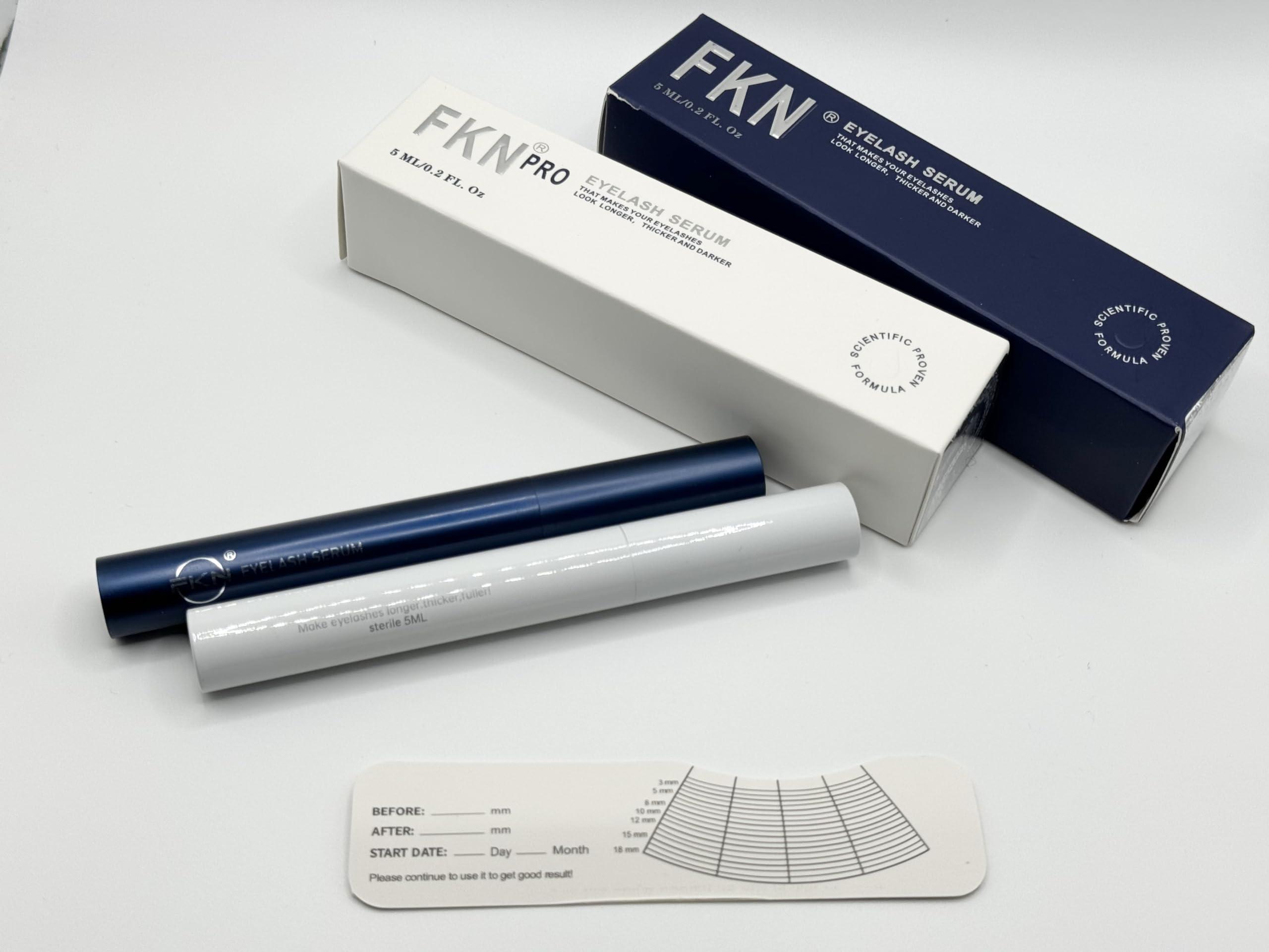 FKN FKN Rapid Growth Eyelash Serum - Day and Night Combo | Quick Result in 10 days to 4 Weeks - Perfect Christmas, Birthday, Special Holiday Gift | Creates Appearance of Longer & Darker Eyelashes|2 Packs