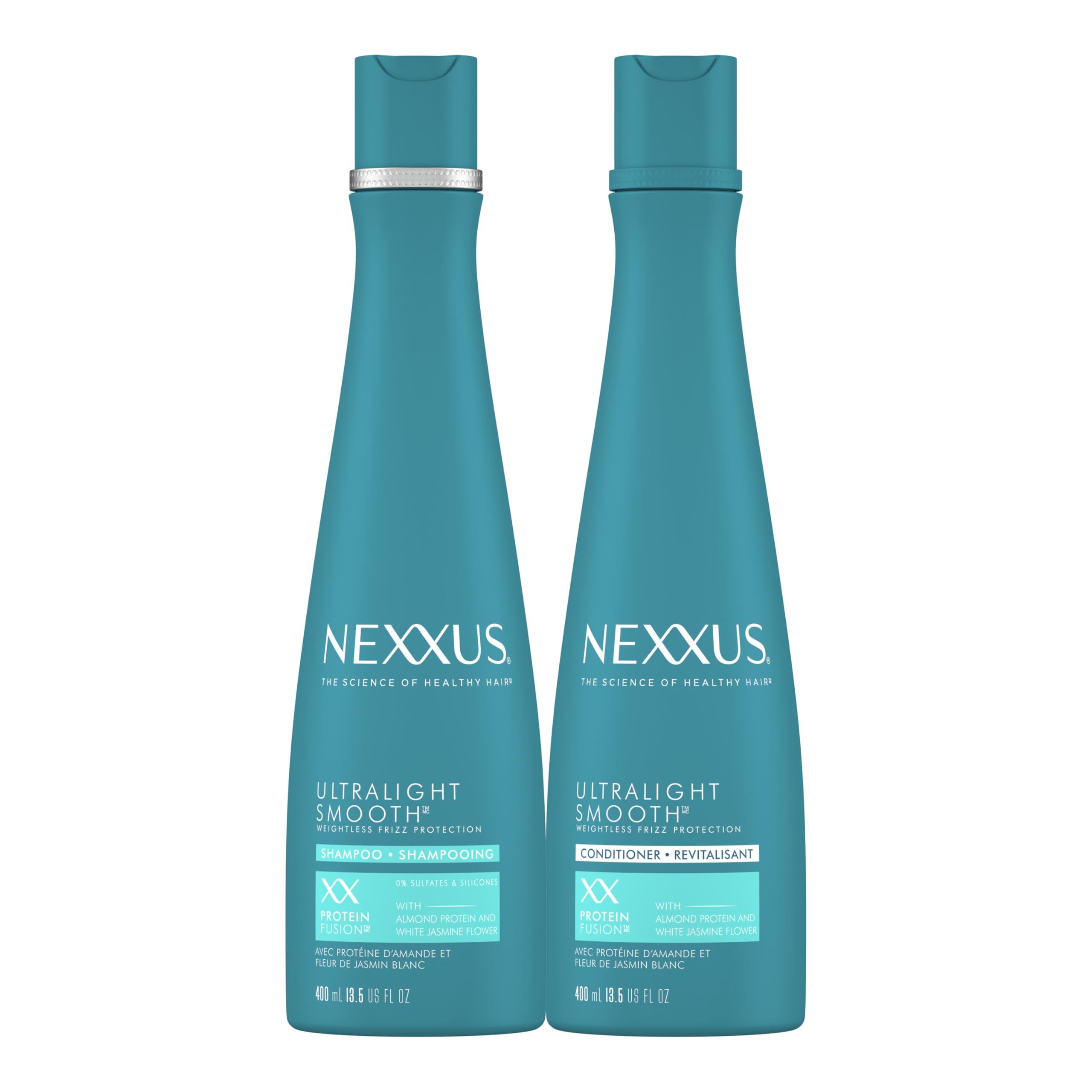 Nexxus Nexxus Ultralight Weightless Shampoo & Conditioner for Dry, Frizzy Hair - Smooth Treatment to Block Out Frizz, 13.5 oz (Pack of 2)