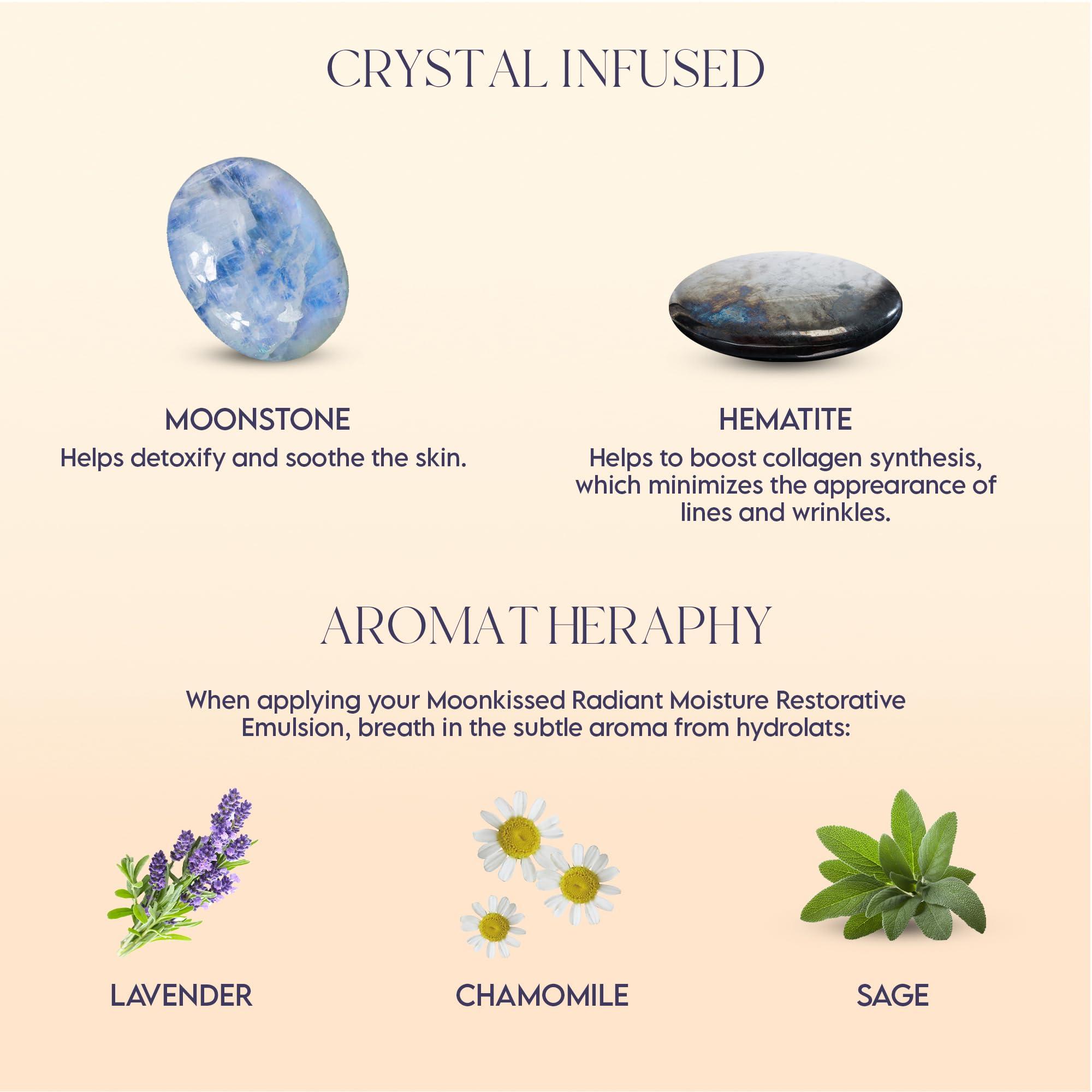 iero beauty ier Beauty Moonkissed Restorative Moisture Emulsion | Hydrating Anti-Aging Face Moisturizer | Helps Reduce Fine Lines and Wrinkles | Skincare for Day or Night | Paraben and Cruelty Free | 1.69oz