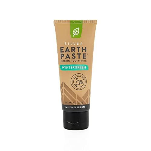 REDMOND Redmond Earthpaste with Silver - Natural Non-Fluoride Toothpaste, 4 Ounce Tube (Wintergreen)