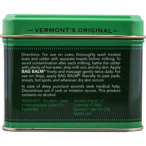 Bag Balm Vermont's Original Bag Balm for Dry Chapped Skin Conditions 8 Ounce Tin