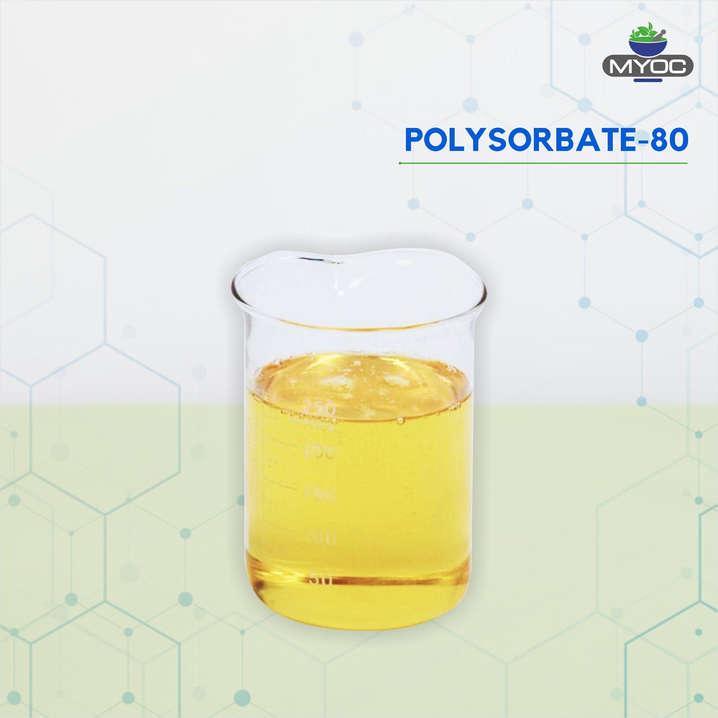 MYOC MYOC Polysorbate 80 Liquid - 33.8 Fl Oz - Versatile Emulsifier for Formulation Stability