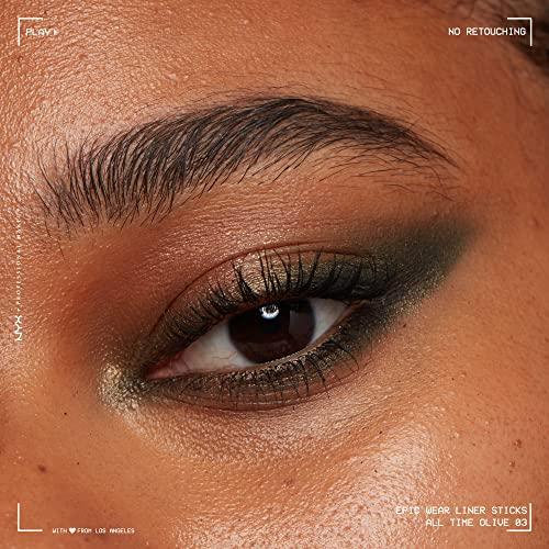 NYX PROFESSIONAL MAKEUP NYX PROFESSIONAL MAKEUP Epic Wear Liner Stick, Long-Lasting Eyeliner Pencil - Pack of 3 (Turquoise Storm, All Time Olive, Pink Spirit)