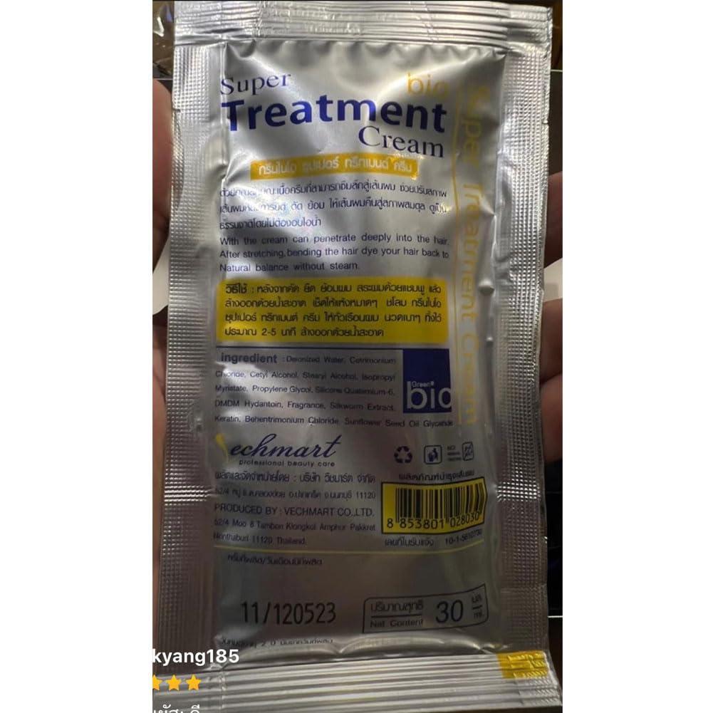 Green Bio Green Bio super treatment 1 box, 24 sachets.Helps adjust hair condition after stretching, dyeing
