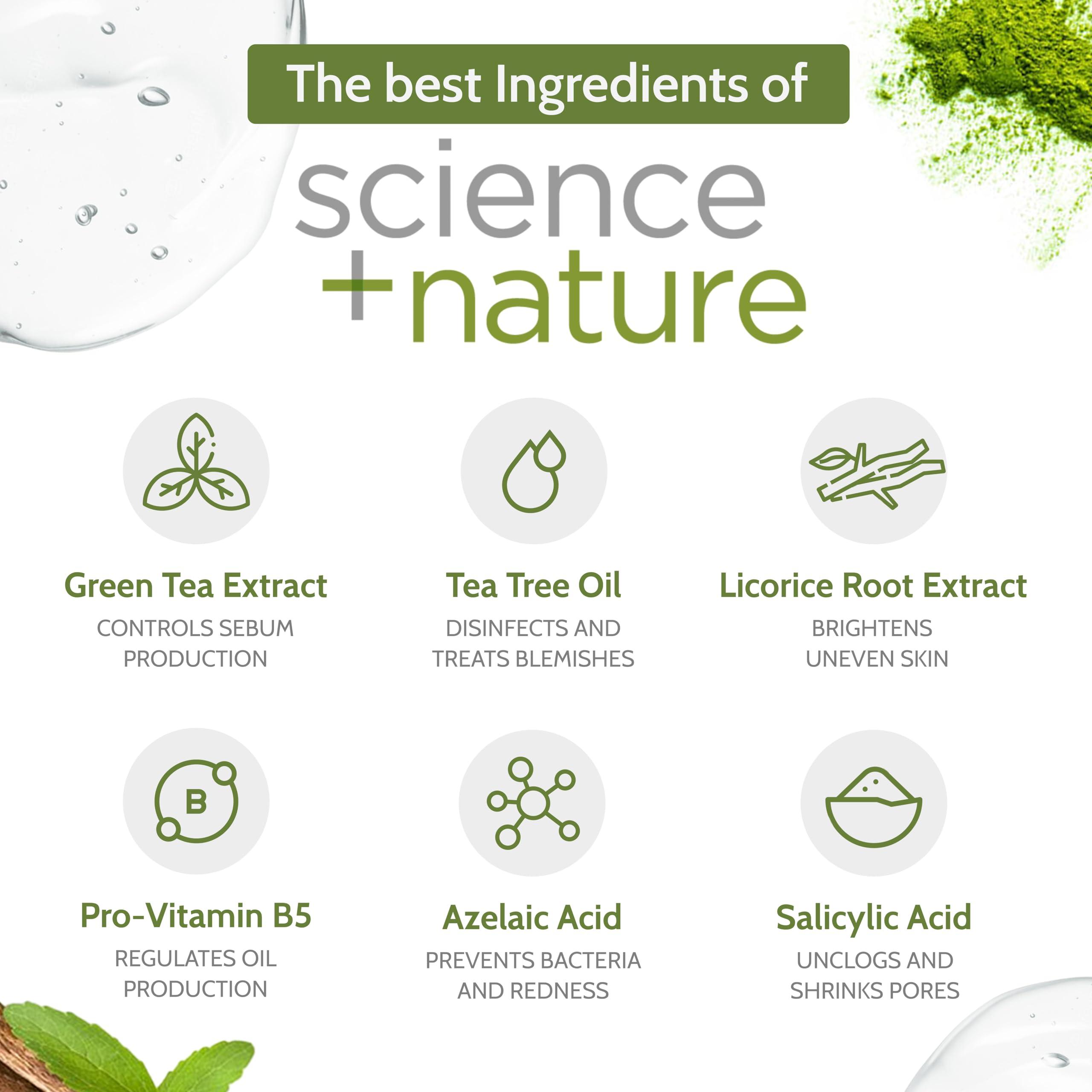 Exposed Skin Care Exposed Skin Care Expanded Acne Treatment Kit - Includes Salicylic Acid Face Wash, Clearing Tonic, Treatment Serum with Benzoyl Peroxide, Clear Pore Serum, Moisture Complex - Made for All Skin Types