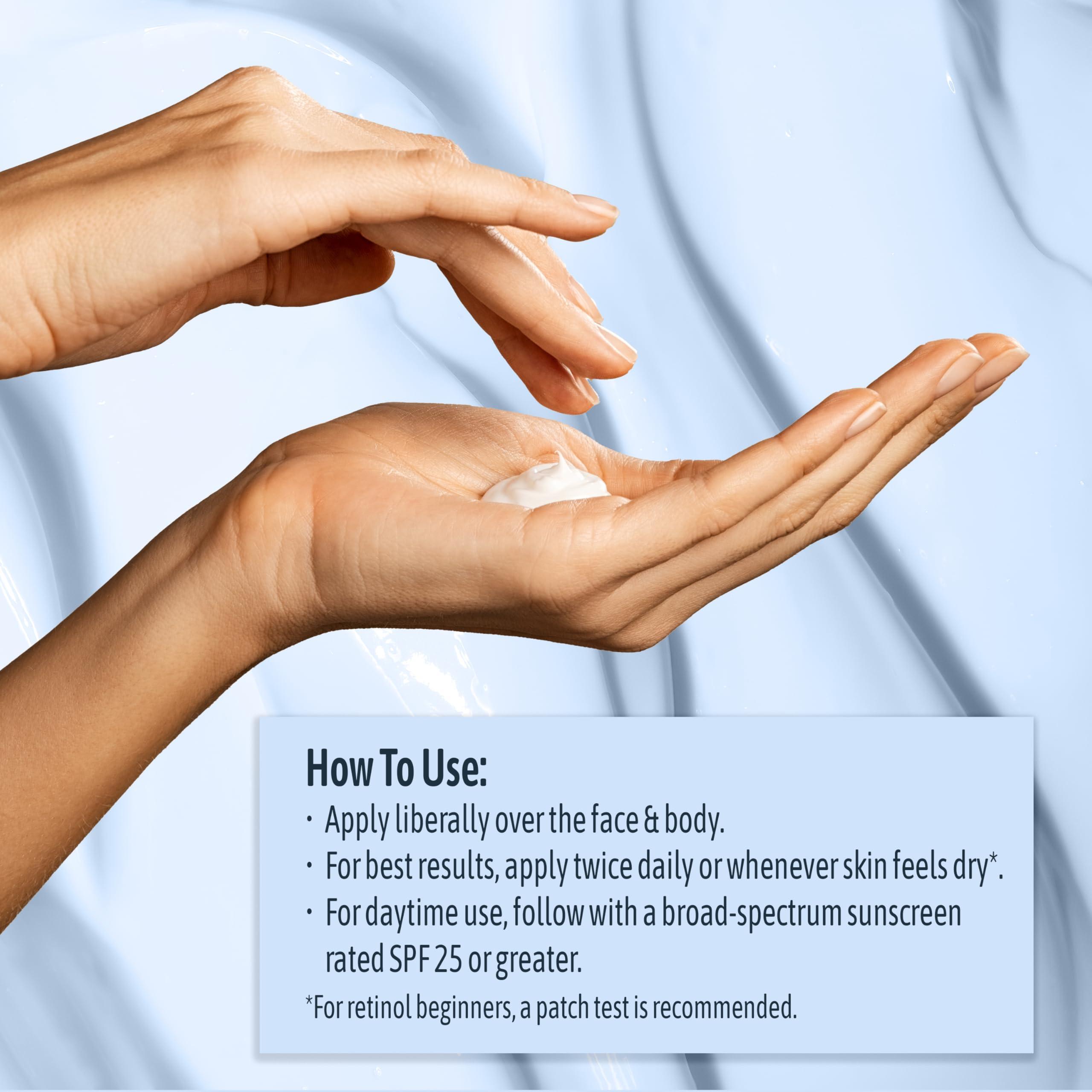 NATURE WELL NATURE WELL Clinical Retinol Advanced Moisture Cream for Face, Body, & Hands, Boosts Skin Firmness, Enhances Skin Tone, No Greasy Residue, Version 2.0, 16 Oz