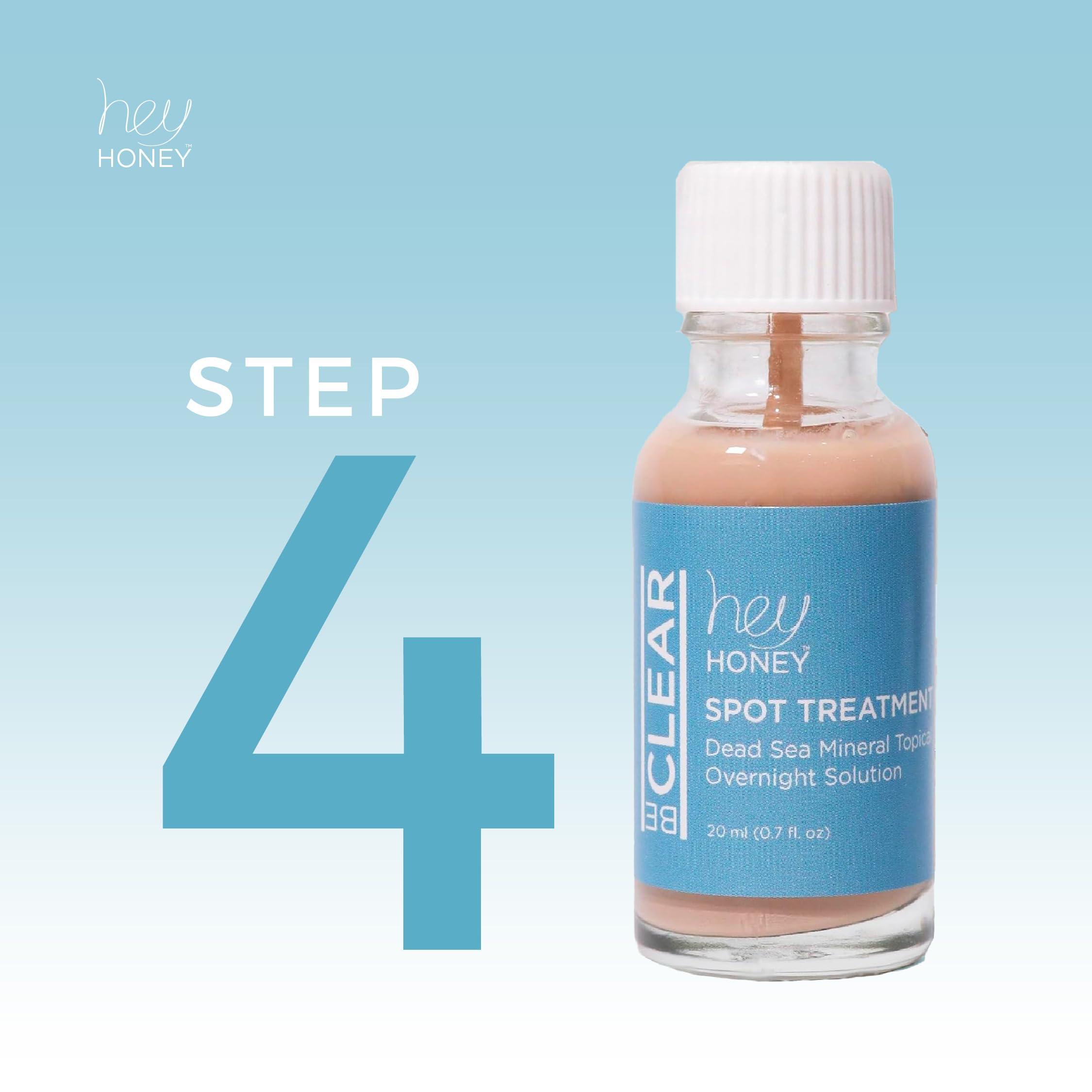 Hey Honey Hey Honey Skincare Be Clear - Acne Spot Treatment Overnight, Pimple Drying Lotion, Use Over Zits Whitehead & Blemishes 1 OZ