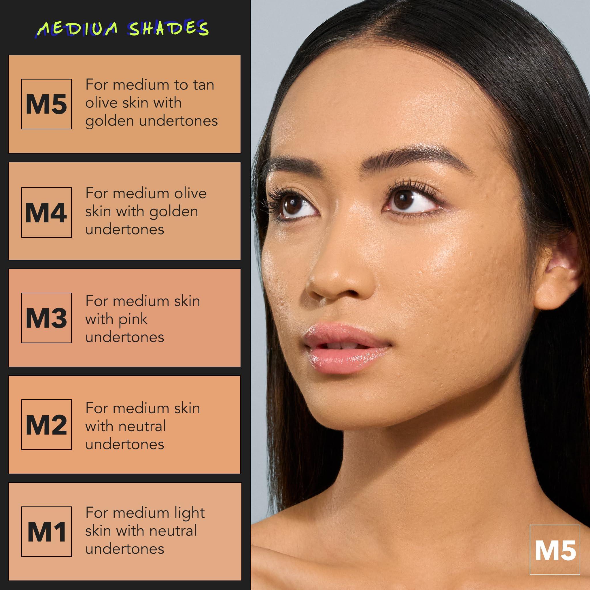 Cover FX COVER FX Power Play Buildable Medium to Full Coverage Foundation, M5 + Custom Application Brush