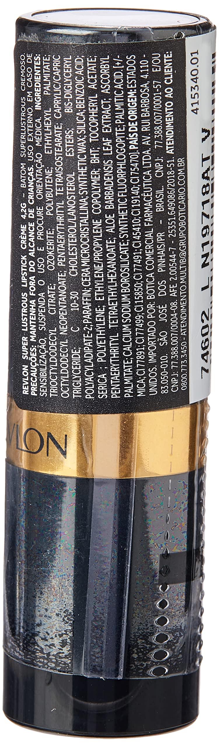 REVLON Revlon Lipstick, Super Lustrous Lipstick, Creamy Formula For Soft, Fuller-Looking Lips, Moisturized Feel, Toast of New York (325), 0.15 oz