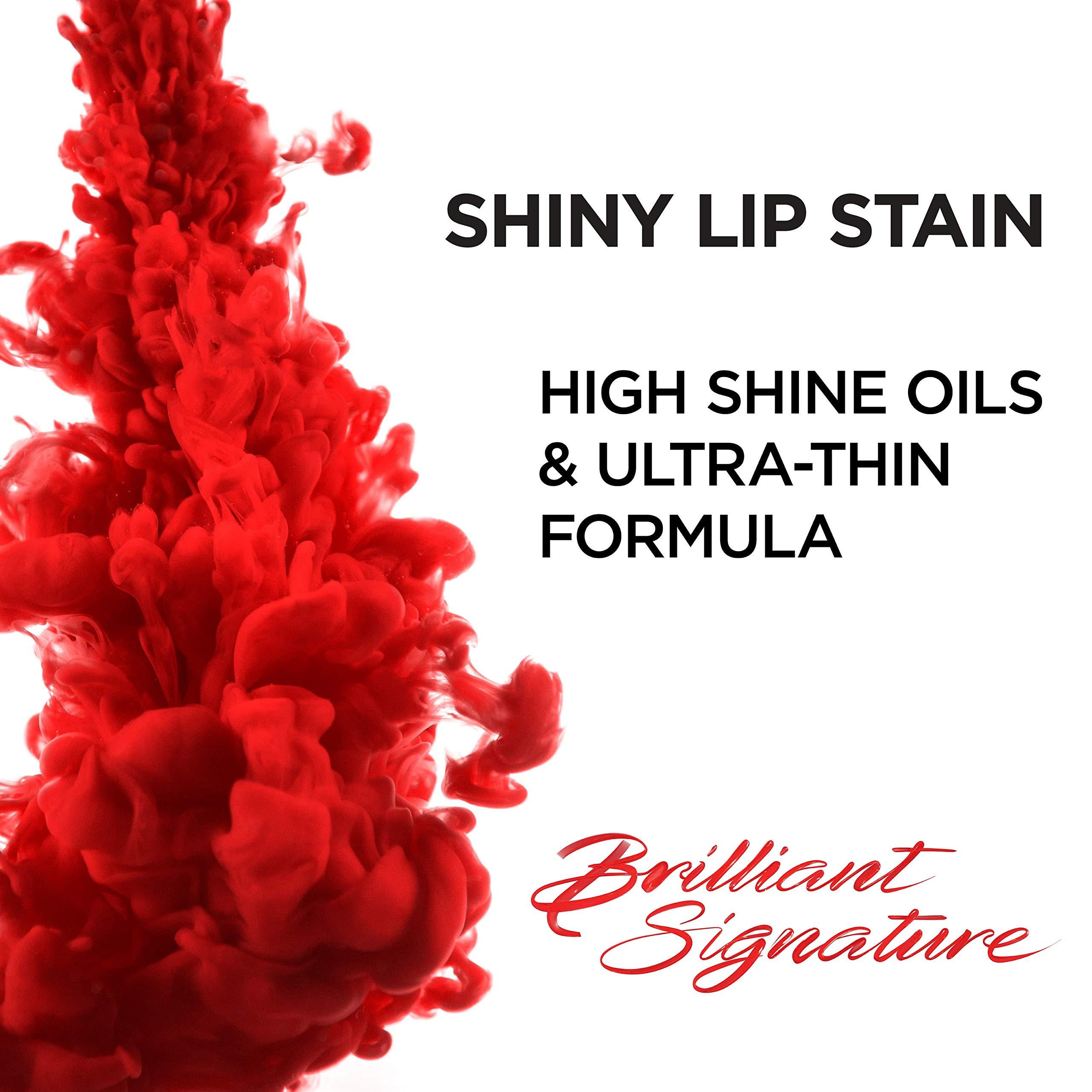 L'Oréal Paris L\'Oreal Paris Brilliant Signature Shiny Lip Stain Lipstick, Be Determined 0.21 Fl Oz.
