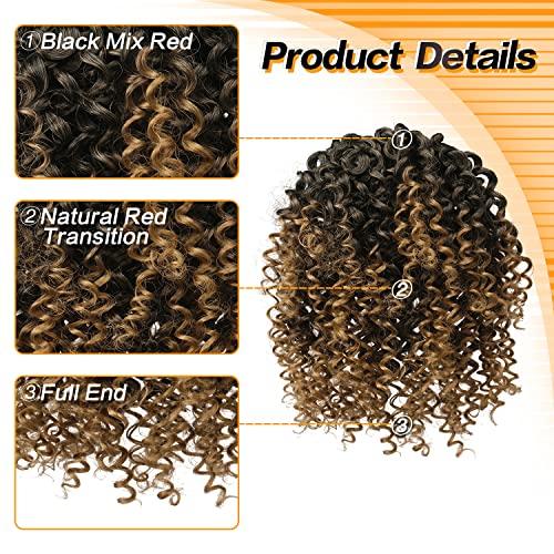 PEACOCO PEACOCO Short Curly Ponytails Drawstring Ponytail Hair Piece for Black Women, 6 Inch Kinky Pony Tail Extension for kids black girls (1BT27)