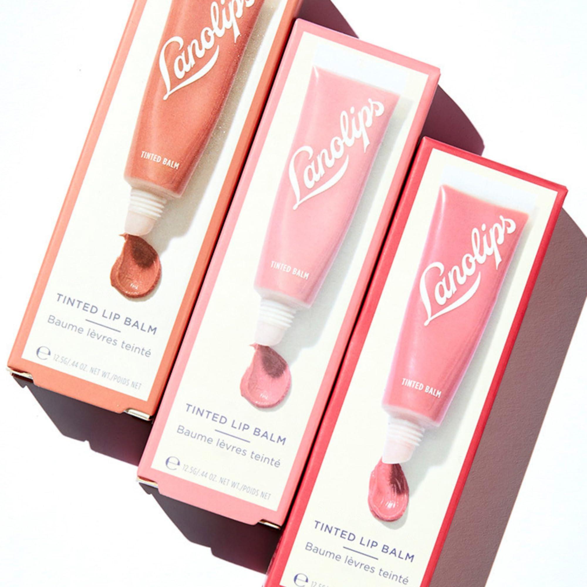 Lanolips Lanolips Tinted Lip Balm - Lip Moisturizer with Lanolin Oil for Shiny, Hydrated Lips - Hydrating Tinted Lip Gloss Tube for Dry Lips - Perfect Nude (12.5g / 0.44oz)
