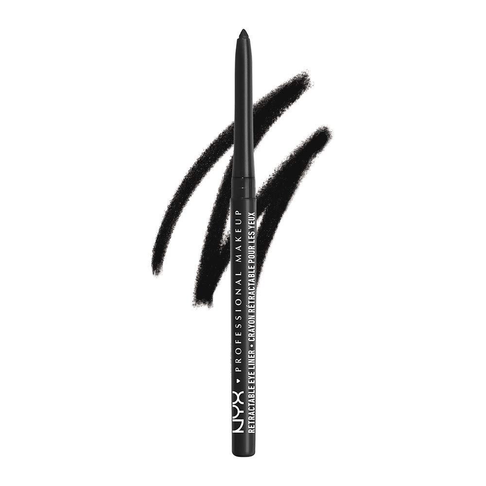 NYX PROFESSIONAL MAKEUP NYX PROFESSIONAL MAKEUP Mechanical Eyeliner Pencil White, Mechanical Eye Pencil Vivid Rich Mechanical Creamy Retractable Eyeliner Always Onyx Black Eyeliner Bundle