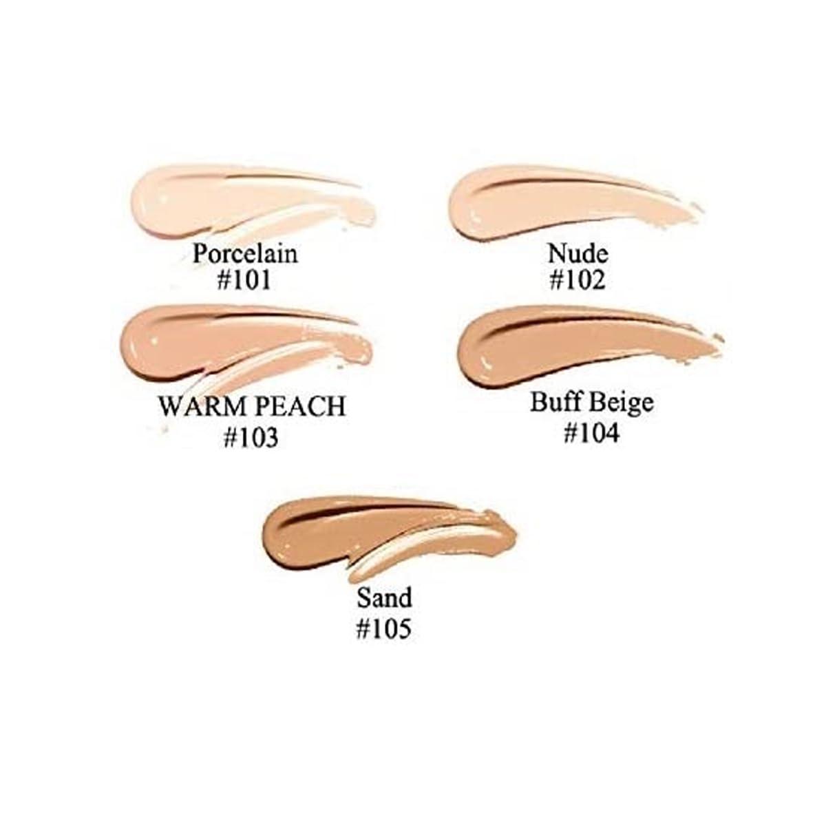 WFWJ PHOERA Foundation,Flawless Soft Matte Liquid Foundation 24 HR Oil Control Concealer Foundation Makeup,Full Coverage Foundation for Women and Girls (103 Warm peach+104 Buff Beige)