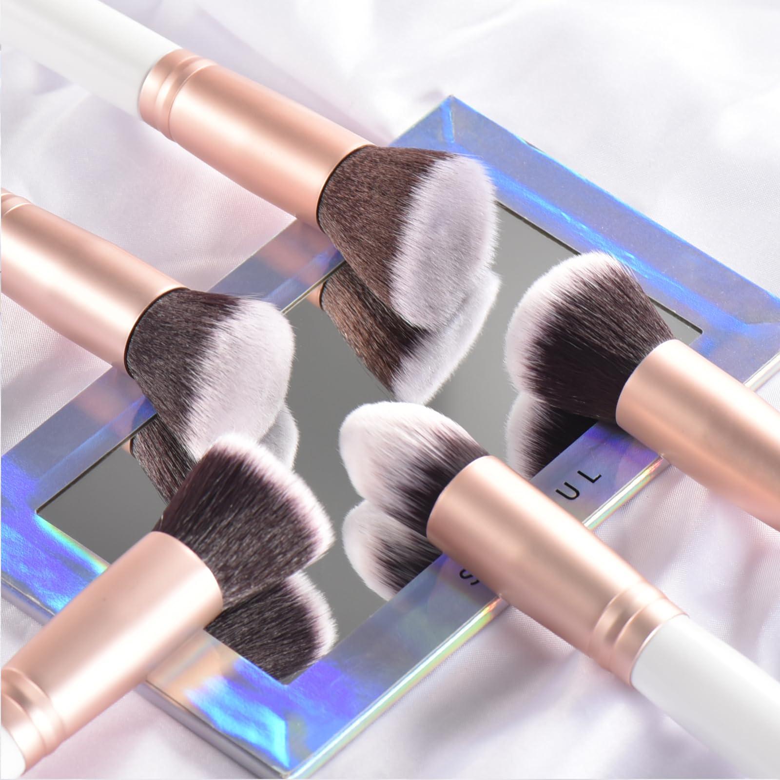 YJ-Anyue YJ-anyue Elegant White Makeup Brushes: 14pcs Wooden Makeup Brush Set - Essential Makeup Tools for Women and Girls, Premium Quality MAKEUP BRUSHES and MAKEUP TOOLS in a Complete MAKEUP BRUSH SET