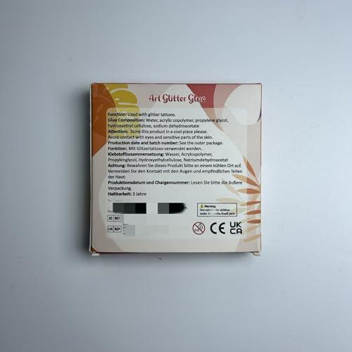 Eleanore\'s Diary Body Glue for Glitter Tattoos, Eleanore\'s Diary 10ml*2 Art Glitter Glue, Odourless & Non Toxic, Skin Glue for Chunky Glitter Makeup, Beach Parties, Carnival, Christmas, Cosplay, Halloween, Gemstones