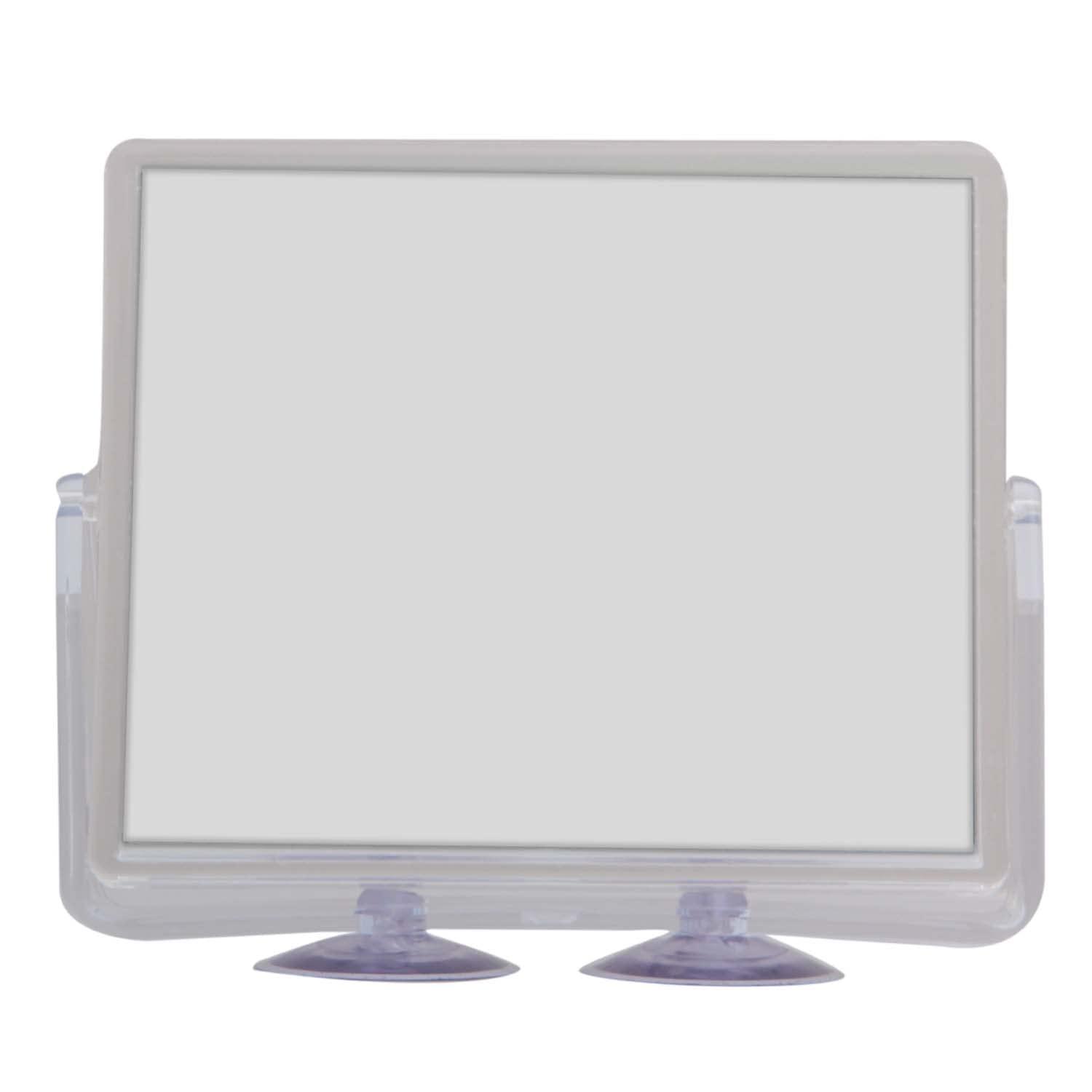 Zadro Zadro 2X Mag Z Fogless Swivel Shower Mirror with Dual Suction Cup, 6-Inch,Clear Acrylic,7" x 5.75" / 2X,ZM05