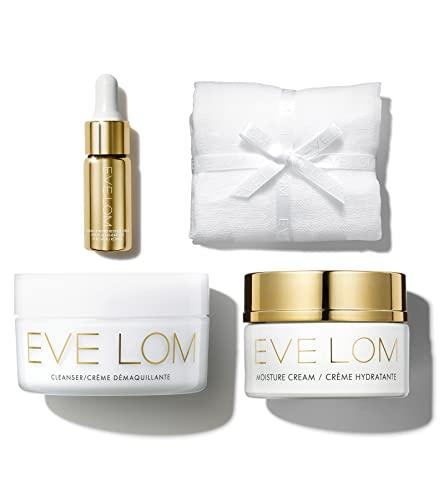 EVE LOM EVE LOM Radiant Renewal Ritual Set | includes 50ml Cleanser, Muslin Cleansing Cloth, 9.5ml Radiance Repair Retinol Serum, 30ml Moisture Cream, 4 piece holiday set