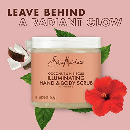 SheaMoisture SheaMoisture Body Scrub for Dull Skin Illuminating Coconut and Hibiscus Cruelty-Free Skin Care 20 oz