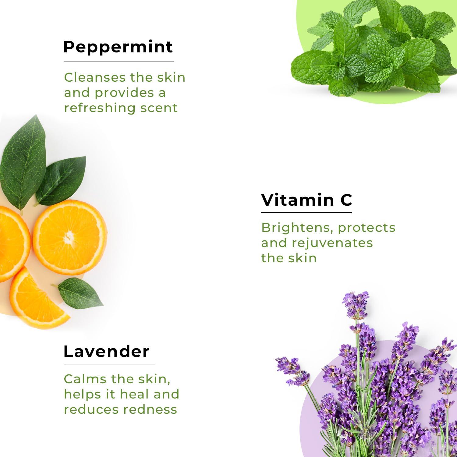 The Organic Forest  VEGAN . PURE . NATURAL Plant-Based Lavender & Peppermint Soothing Hand Cream For Women | Vitamin C & E for Skin Protection | Hydrating Hand Cream & Moisturizer with Organic Shea Butter for Dry & Cracked Hands |