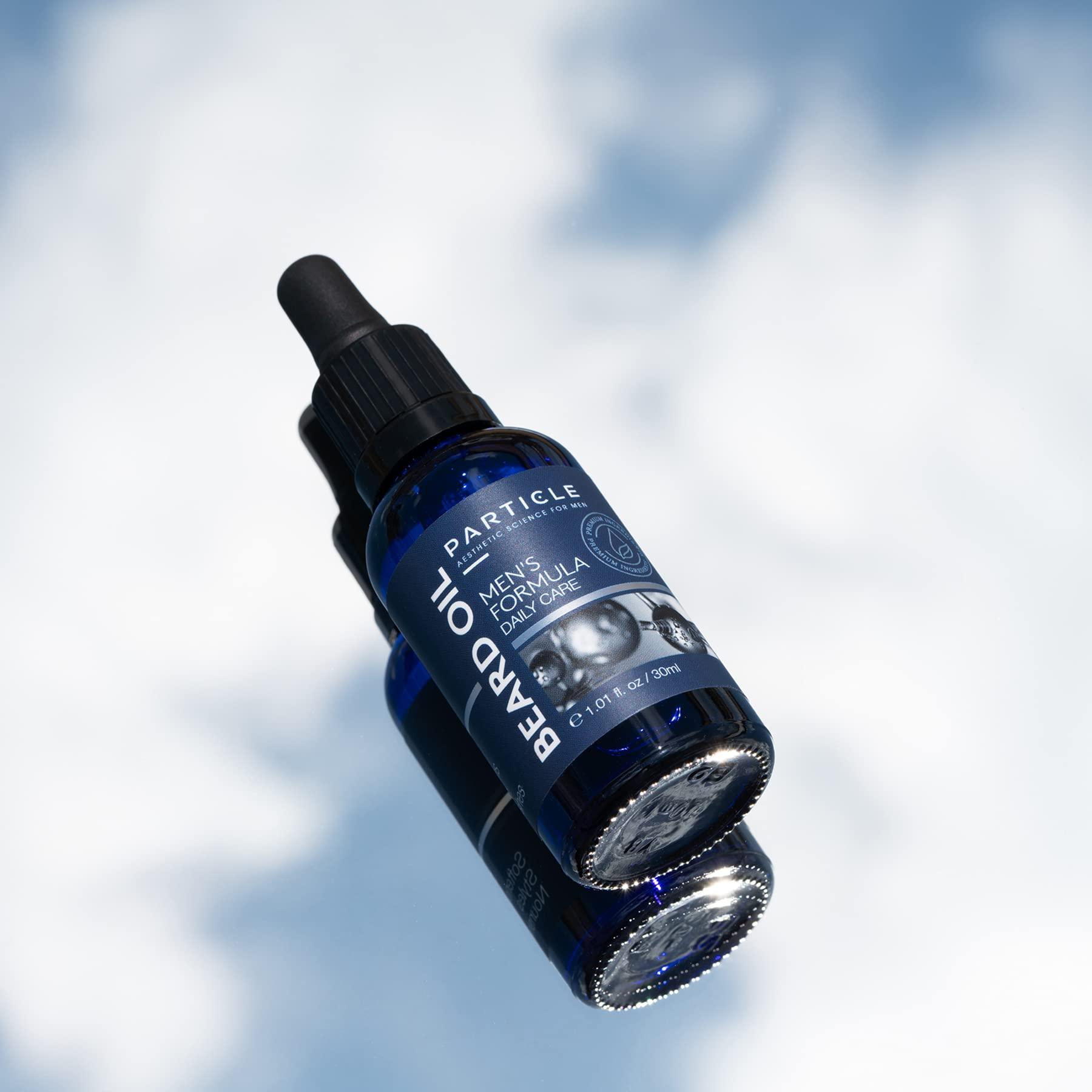 Particle Particle Beard Oil - Soft and Itch-Free Formula with 6 Natural Oils, Argan Oil to Soften, Groom and Soothe Dry Skin (1 Oz)