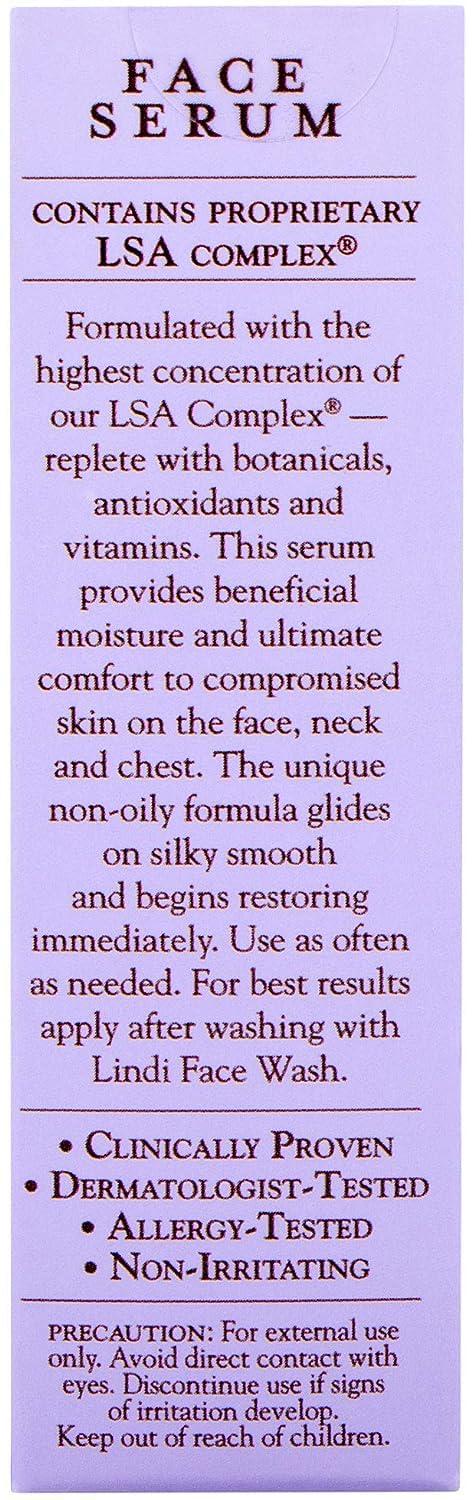 Lindi Skin LINDI SKIN Lavender Face Serum - Ultimate Moisture and Comfort To Restore Your Skin Immediately - Reduce Facial Rash, Redness, and Itching - Relieves Uncomfortable Effects of Chemo Rash(1 fl oz)