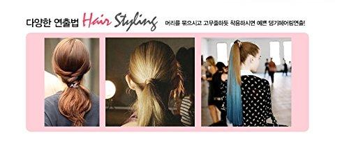 Hairpiece Hairpiece braiding hair Ring for Girl, #natural brown, Korean style, Kpop style, Korean Hair style