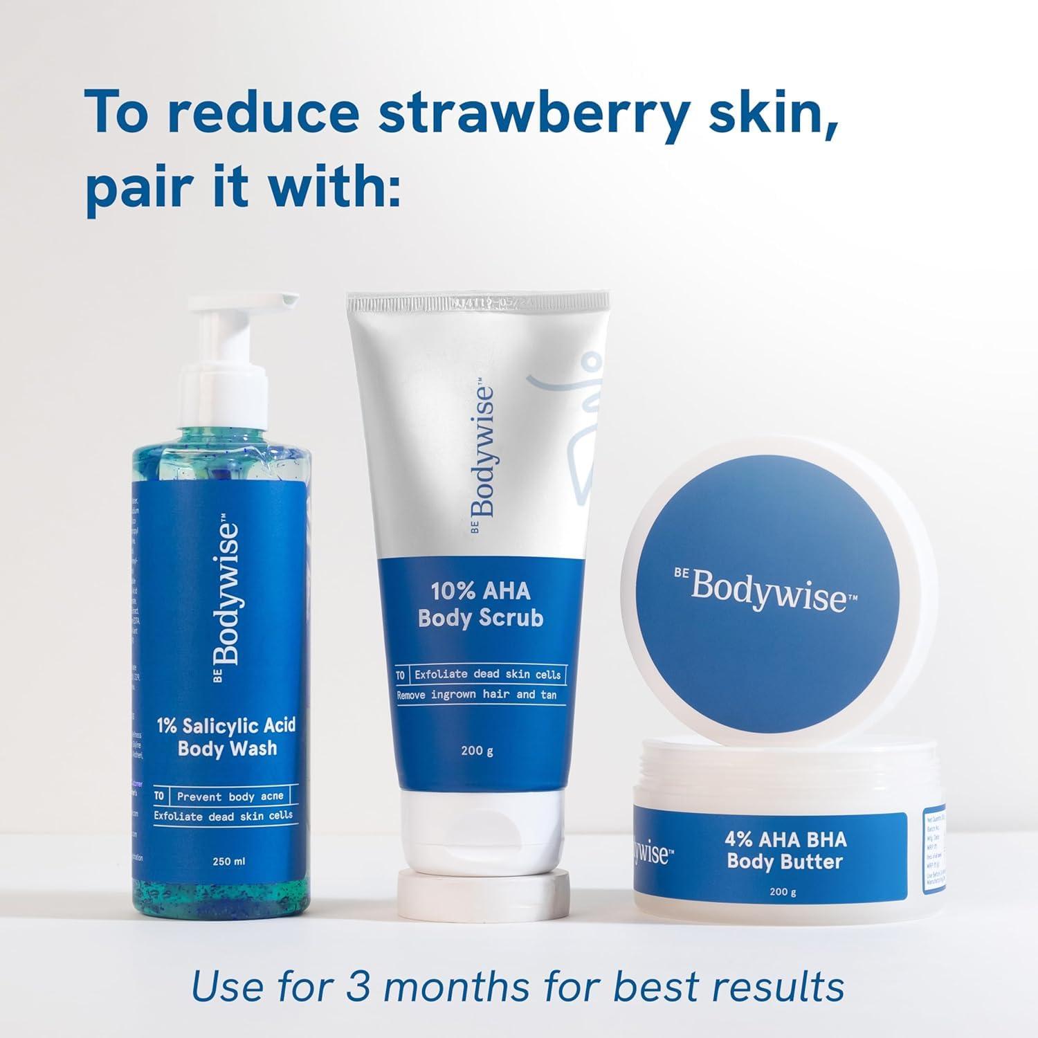 Generic Body\'wise 10% Lactic AHA Exfoliating Body Scrub For Tan Removal & Soft-Smooth Skin