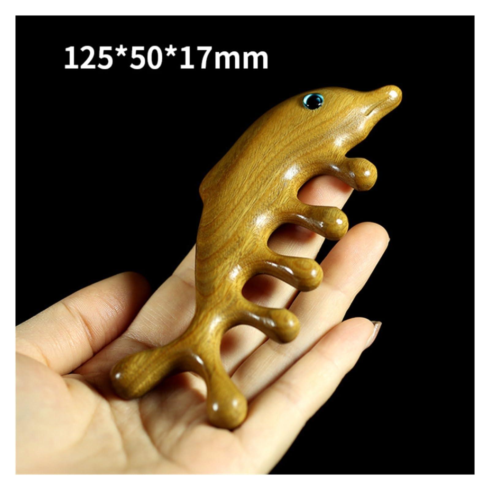 YHLKJSDS Green Sandalwood Massage Comb Massager Wood Comb Hand Made Wide Tooth Wood Comb Gift Wooden Hair Combs