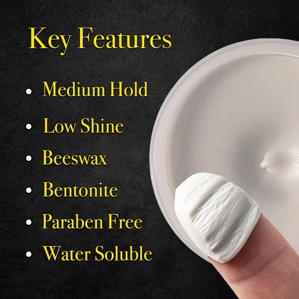 Pete & Pedro Pete & Pedro HAIR STYLING CLAY - Medium Hold, Matte Finish, Low Shine Styling Clay for Men, Ideal for Hairstyling Medium, Messy, Fine Hair Styles | Suitable for Thin Hair |Shark Tank Featured, 4 oz