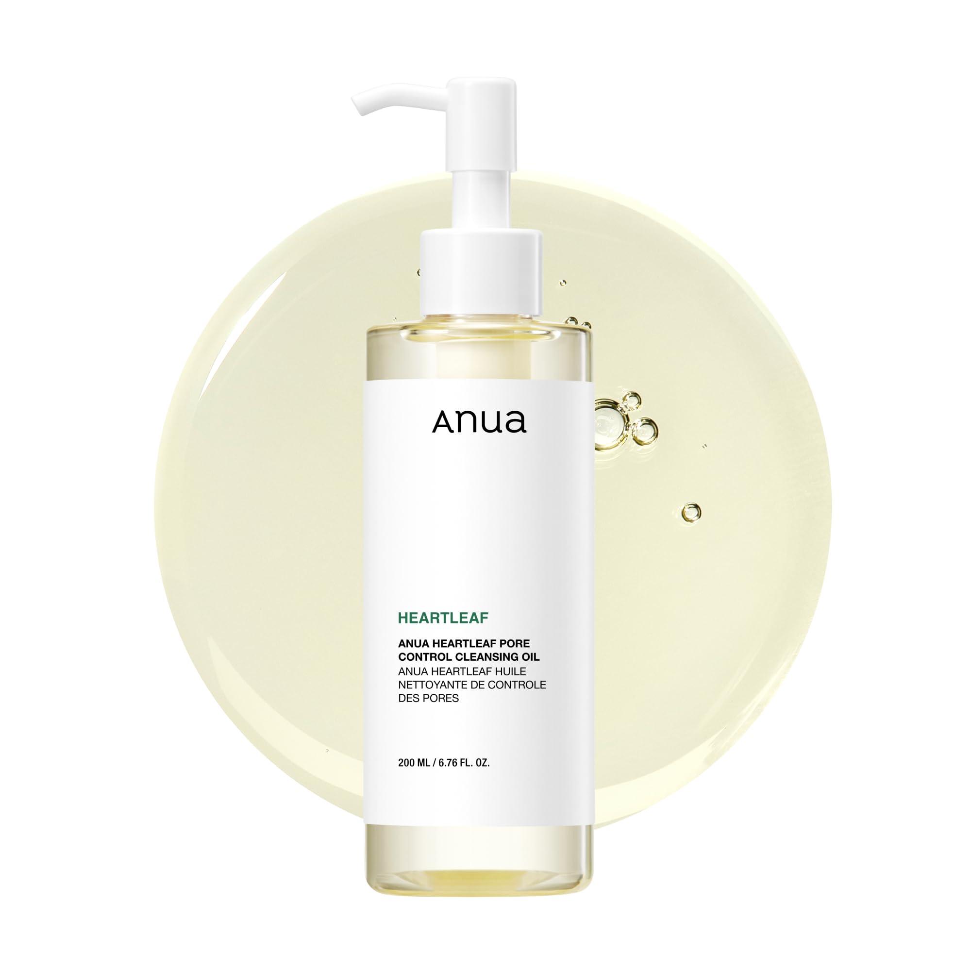 ANUA ANUA Heartleaf Pore Control Cleansing Oil, Oil Cleanser for Face, Makeup Blackhead Remover, Korean Skin Care 6.76 fl oz(200ml) (original)