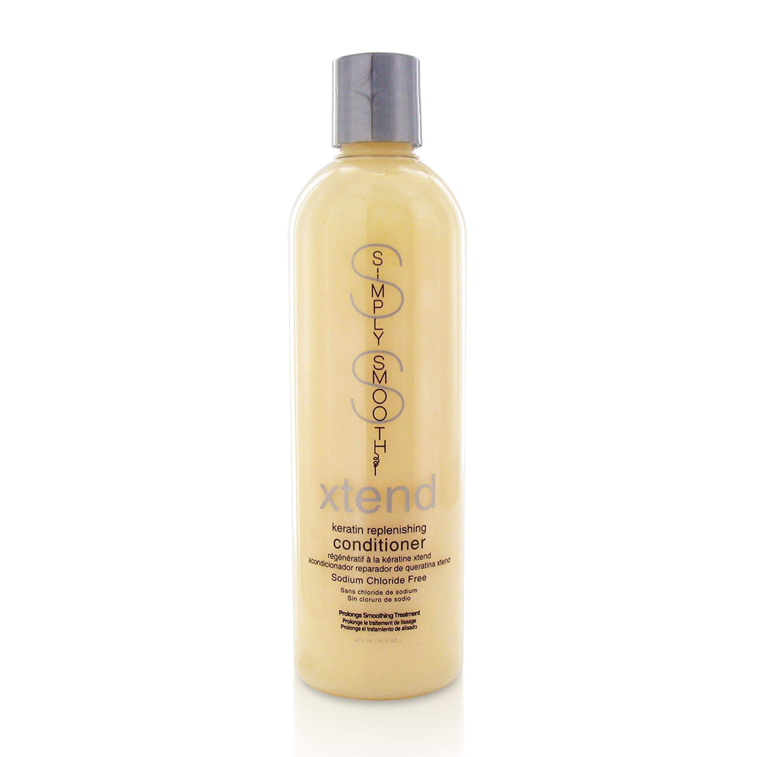 SIMPLY SMOOTH SIMPLY SMOOTH Keratin Replenishing Original Shampoo & Conditioner Keratin & Collagen Infused Daily Cleanser For All Hair Types Restores Depleted Hair, Provides Strength & Enhances Shine 8.5 Oz.