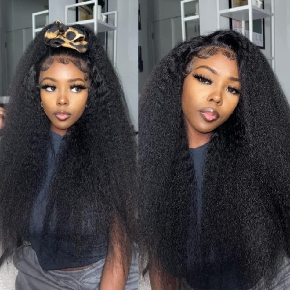 RJ HAIR RJ HAIR 100% Human Hair Kinky Straight Bulk Brazilian Human Hair Bulk For Braiding Coarse Italian Yaki Bundles for Black Women (26inch, 1Pcs/Lot)