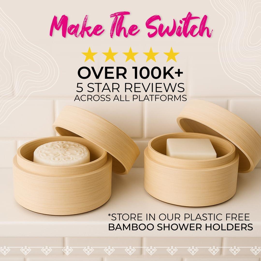 Viori Viori Coconut Bliss Advanced Repair and Moisturizing Shampoo Bar - Made with Rice Water for Hair Growth - Handcrafted Sulfate Free Shampoo