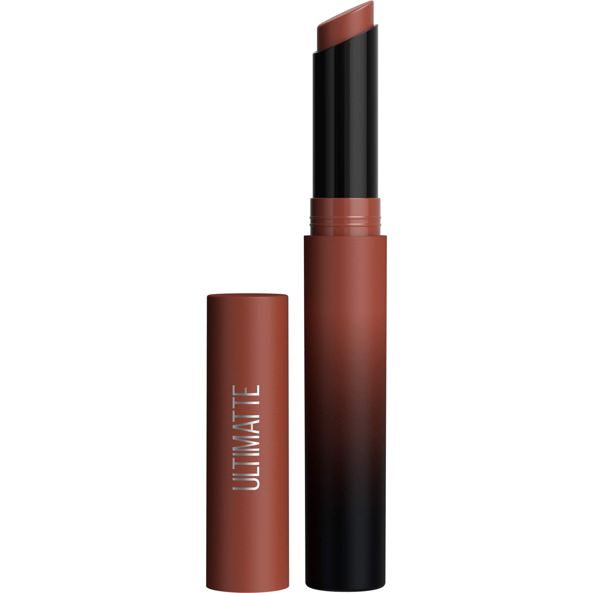 Maybelline New York Maybelline Color Sensational Ultimatte Matte Lipstick, Non-Drying, Intense Color Pigment, More Truffle, Cocoa Brown, 1 Count
