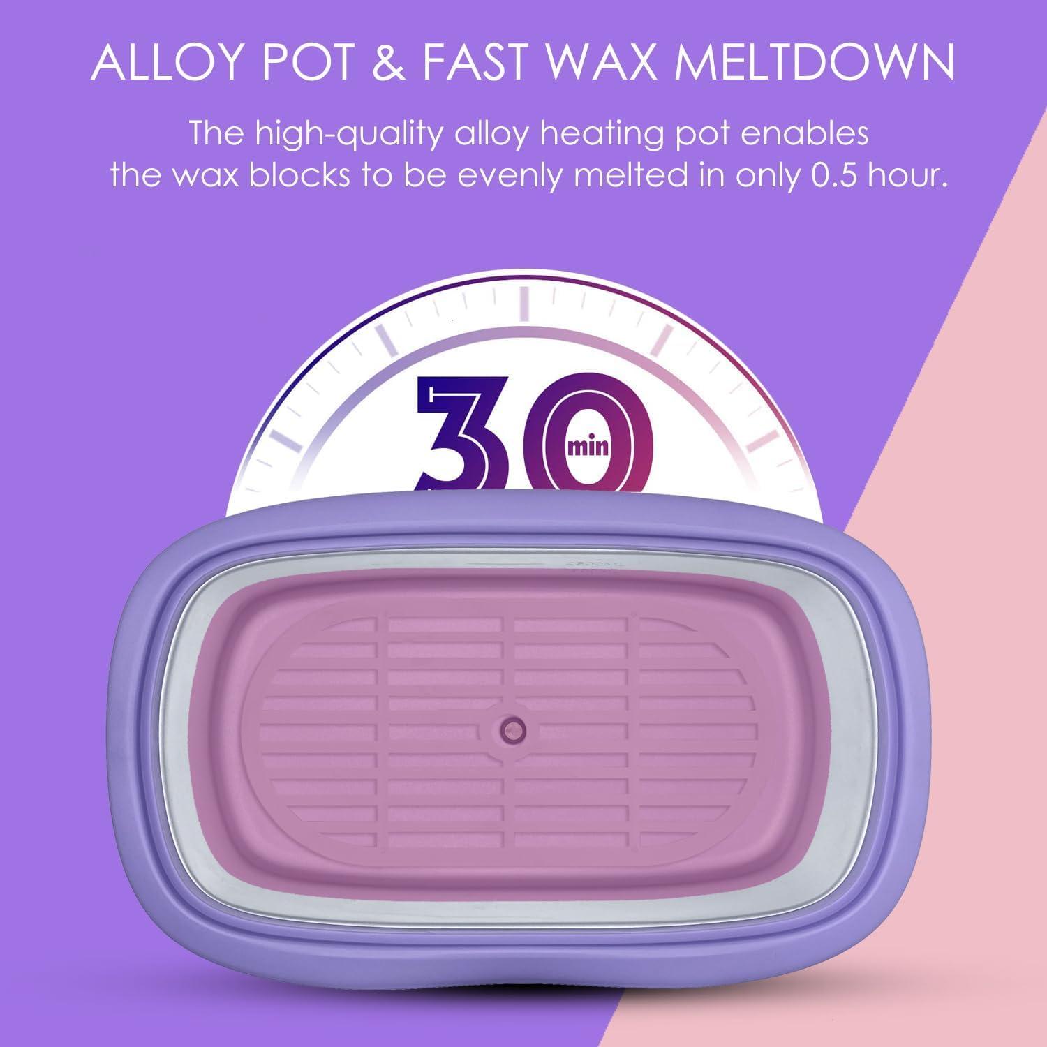 Wahzzi Paraffin Wax Machine for Hands and Feet - 4000ml Paraffin Bath for Hand and Foot Therapy - Quick Heating Paraffin Wax Warmer Kit with Wax Refills