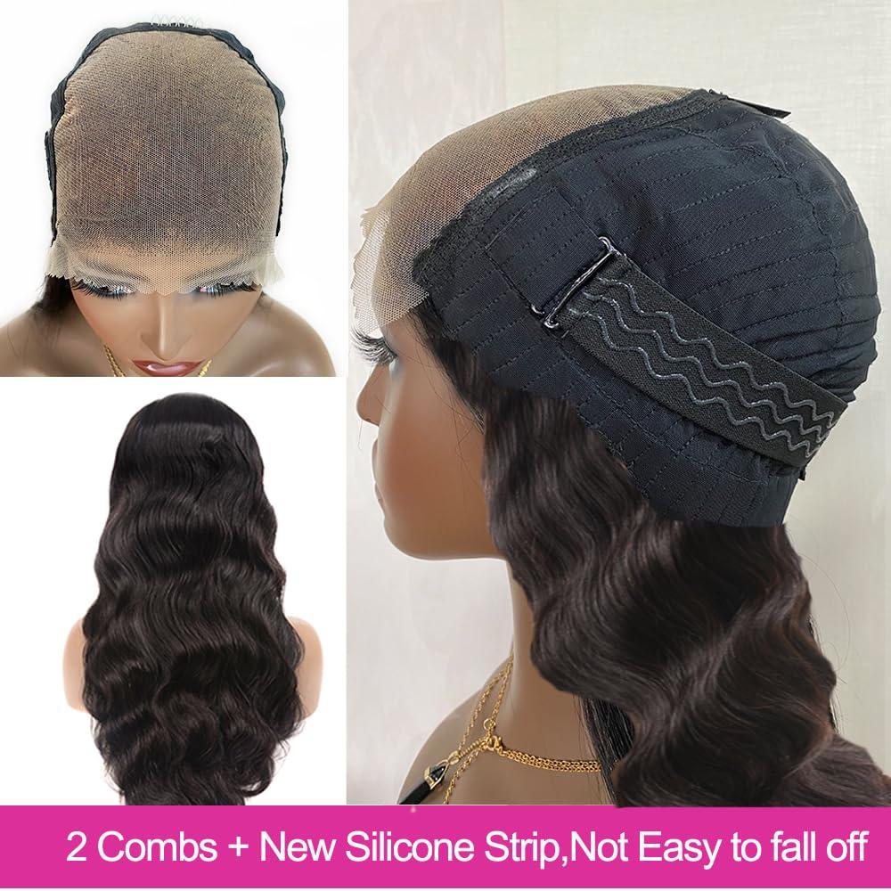 lvmazon 32 Inch Wear and Go Glueless Wigs Human Hair Pre Cut Easy Install for Beginners 200% Density Long Body Wave Wig 6x5 HD Lace Closure Human Hair Wigs for Black Women Pre Plucked Ready to Wear Wig