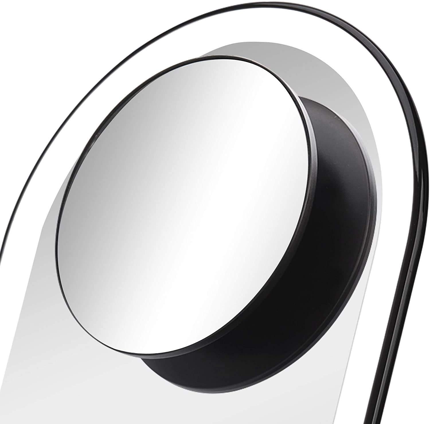 Fancii Fancii Lara Detachable 10X Magnifying Mirror, Magnetic Attachment - Compatible Vera Vanity Mirrors (not Included) - Lara (Obsidian) FC-VOMA10XB
