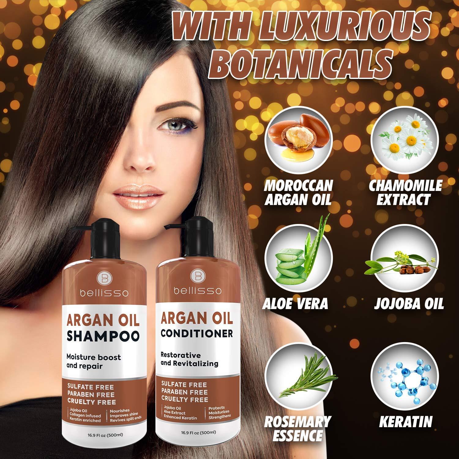 BELLISSO BELLISSO Moroccan Argan Shampoo, Conditioner Set and Hair Mask