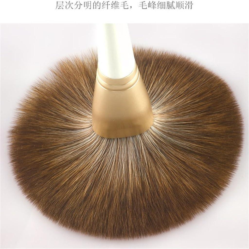 JMKJMJP JMKJMJP 12pcs White Makeup Brushes Set Quick Dry Bristles Super Soft Loose Powder Blush Brushes(D,18cm)