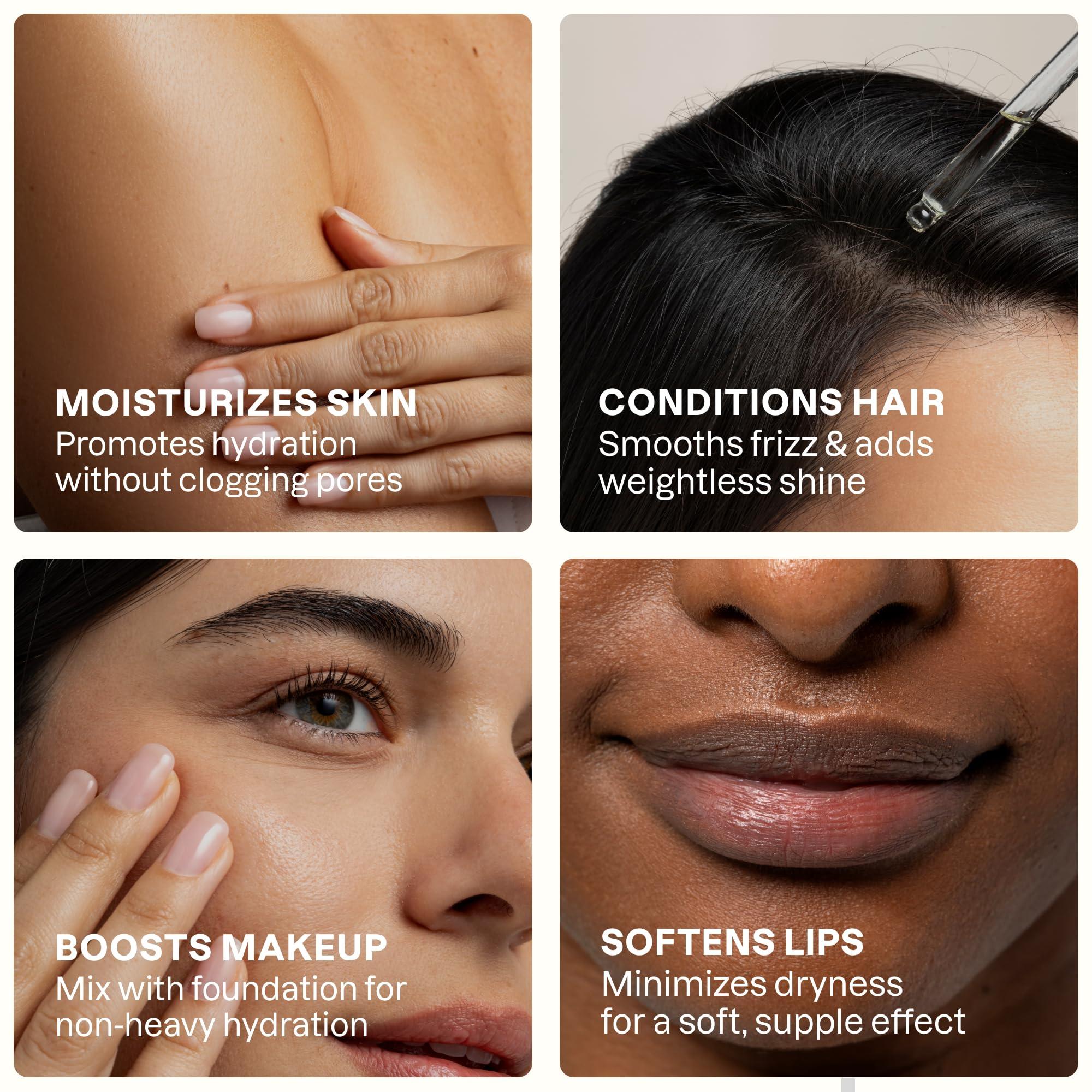 Cliganic Cliganic Organic Argan Oil 16oz with Pump, 100% Pure | Bulk for Hair, Face & Skin