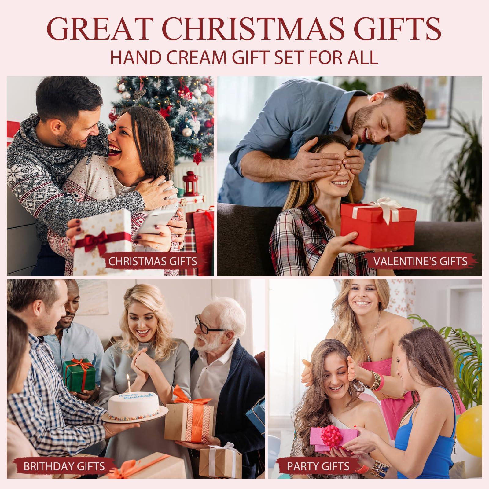 SHVYOG SHVYOG 28PCS Hand Cream Gift Set, Christmas Gifts Stocking Stuffers for Women, Bridesmaid Gifts Travel Size Hand Lotion for Dry Cracked Hands, Mini Hand Lotion Bulk, 28 x 30ml