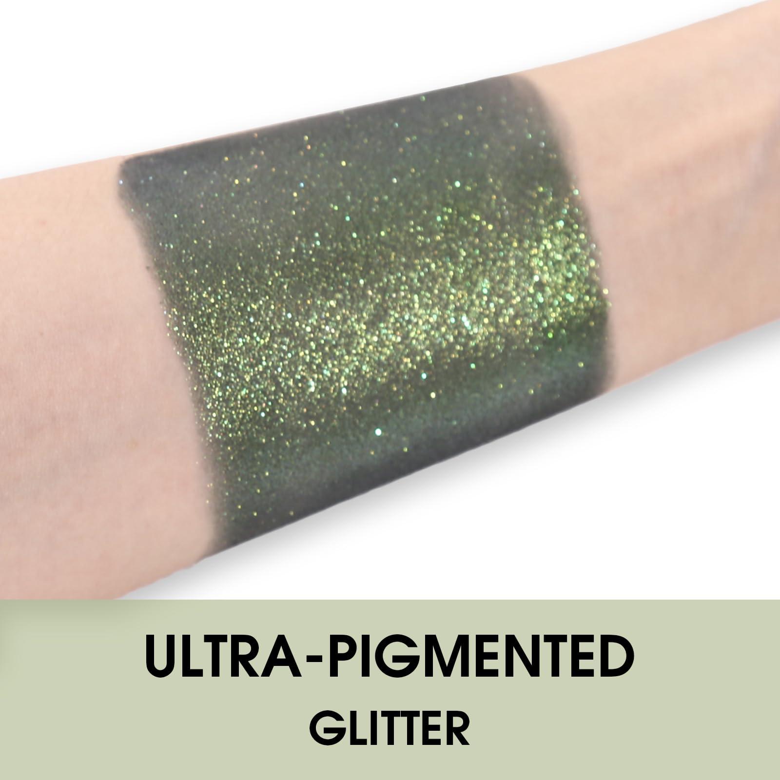 UCANBE UCANBE Glass Single Eyeshadow Palette, Highly Pigmented Glitter Eye Shadow Powder, Professional Long-Lasting Waterproof Makeup Palette