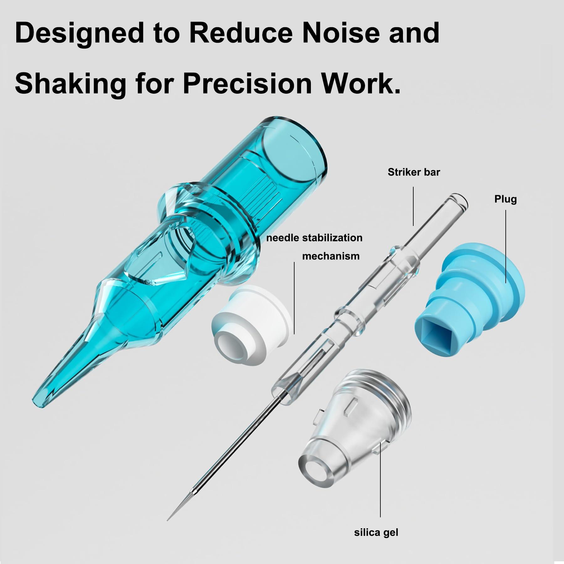 BIGWASP BIGWASP X Tattoo Cartridge Needles 1205M1-20Pcs 5M1#12 Standard 0.35mm 5 Magnum Shader Disposable Tattoo Needles for Rotary Tattoo Machines