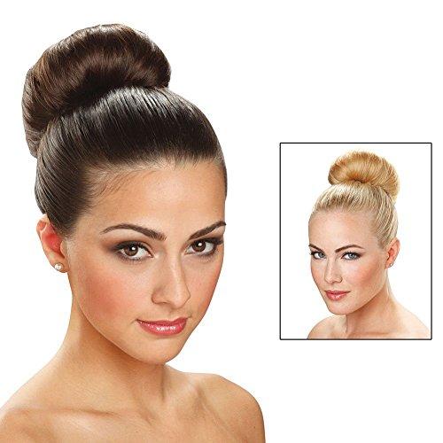 AnHua AnHua®2PCS Beige Extra Large Hair Styler Tool Donut Bun Maker Former Doughnut Shaper Ring Styling Roll Updo 10cm