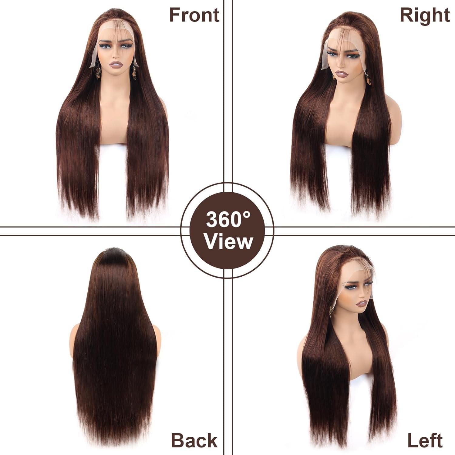 LAPONDAI LAPONDAI 13x6 Chocolate Brown Lace Front Wig Human Hair