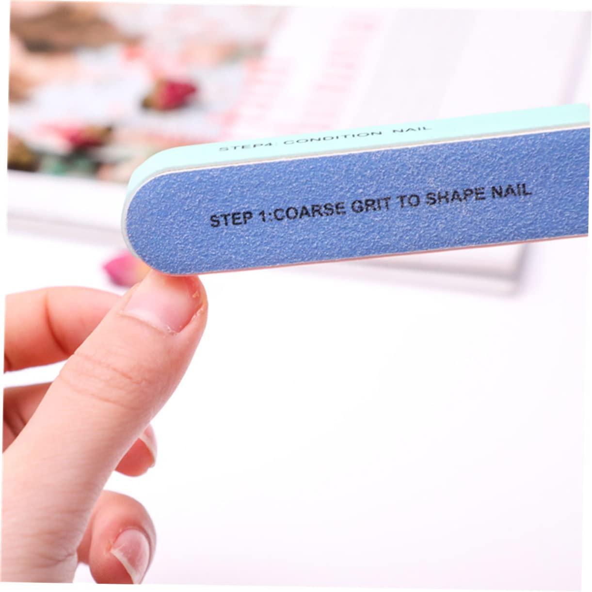 HAPINARY HAPINARY 7-Step Professional Nail Buffer Blocks 6-Sided Nail File Polishing Strip Set for Women Reusable Easy-to-Clean Design