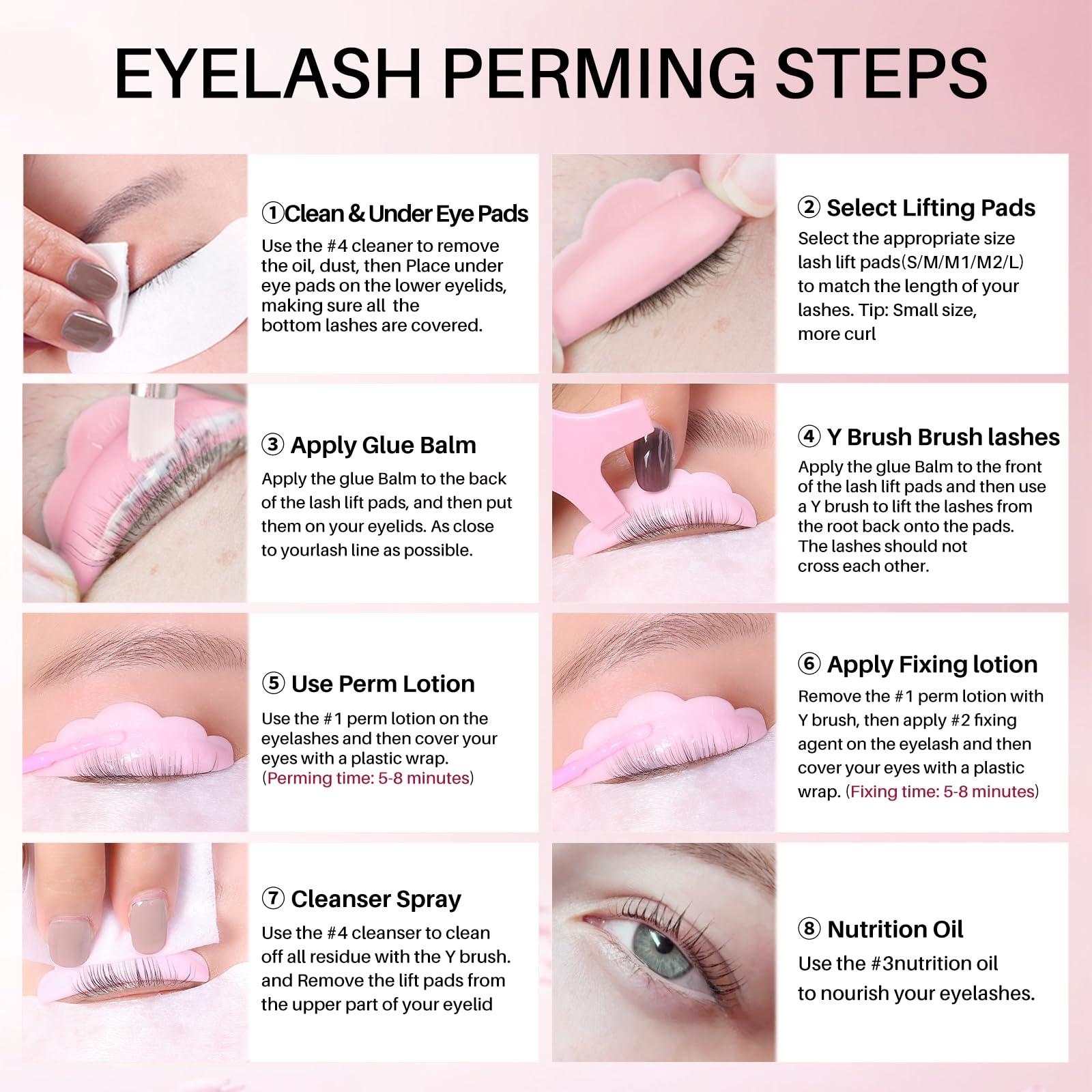 ICONSIGN ICONSIGN Upgraded Lash Lift Kit with Lash Lift Glue Balm Lash Perm Kit for Eyelash Curling Complete Tools DIY Set Suitable for Salon & Home Use