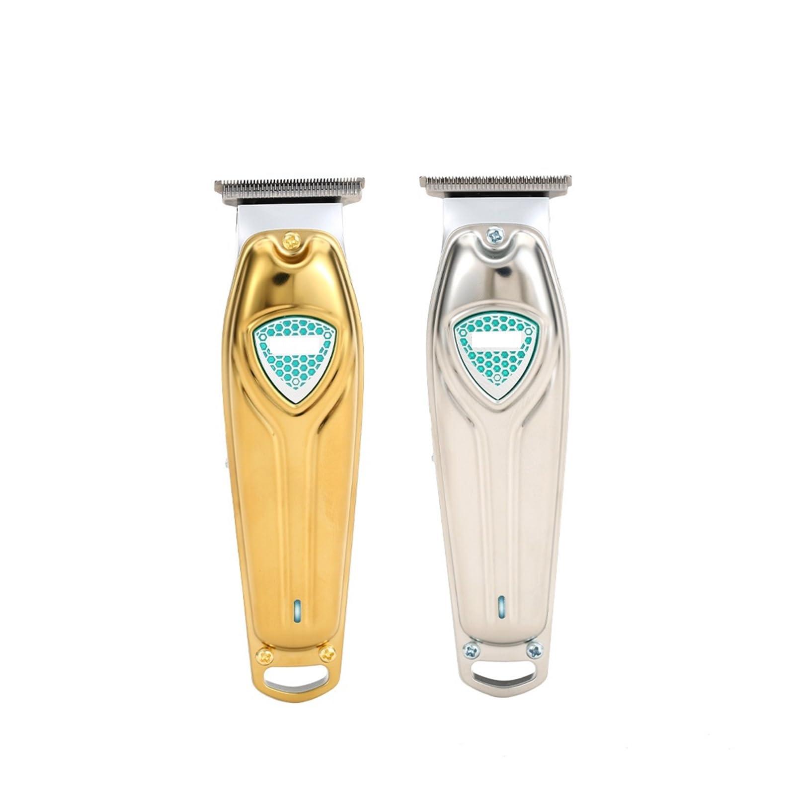 ONWEBAYK Razors Electric Hairdresser Carving Scissors USB Rechargeable Oil Head Electric Pusher 0 Cutter Head Hairdresser V-911 Hair Clipper(Black)