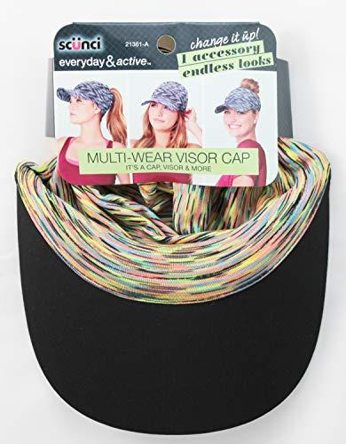 Scunci Scunci Everyday & Active Tie-Dye Wide Head Wrap Headband Cover Multi-Wear Visor Cap Headband